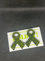 Custom Cancer Ribbon Back Number Holders