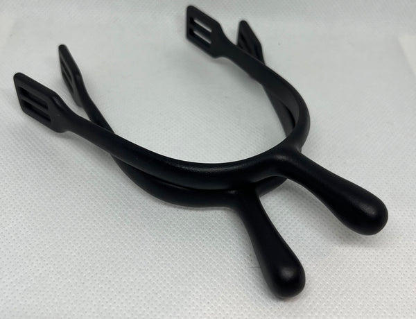 1 3/8” Rounded Flat Black Spur
