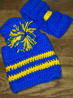 Azul & Maize Buckin’ Beanie