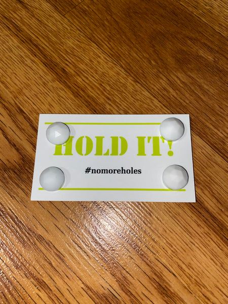 Round White Number Holders